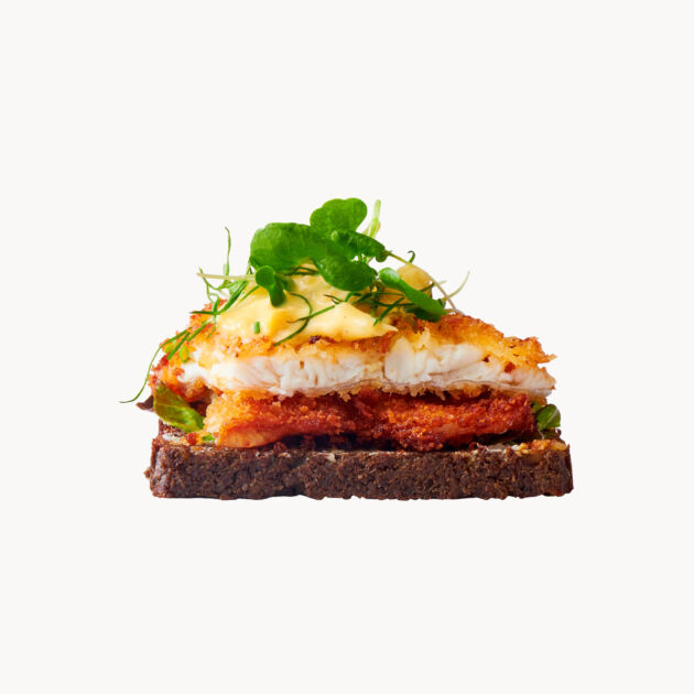 Paneret Rødspætte - Klassiske-Smørrebrød