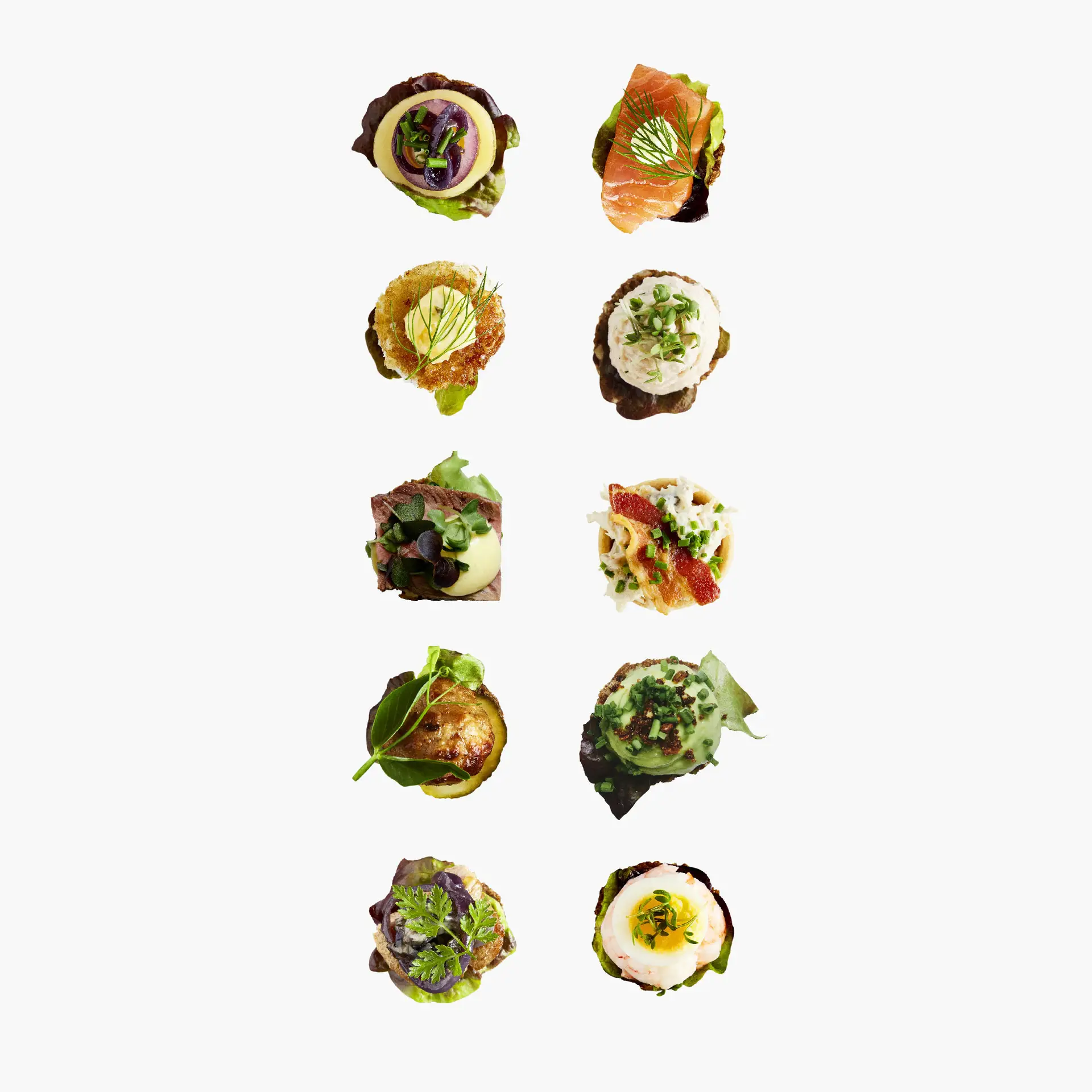 Mixed Creation (10 stk. reception) – Menu